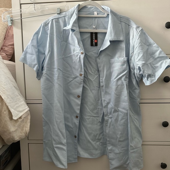 COOFANDY Short Sleeve button down Casual Shirt - Picture 2 of 3
